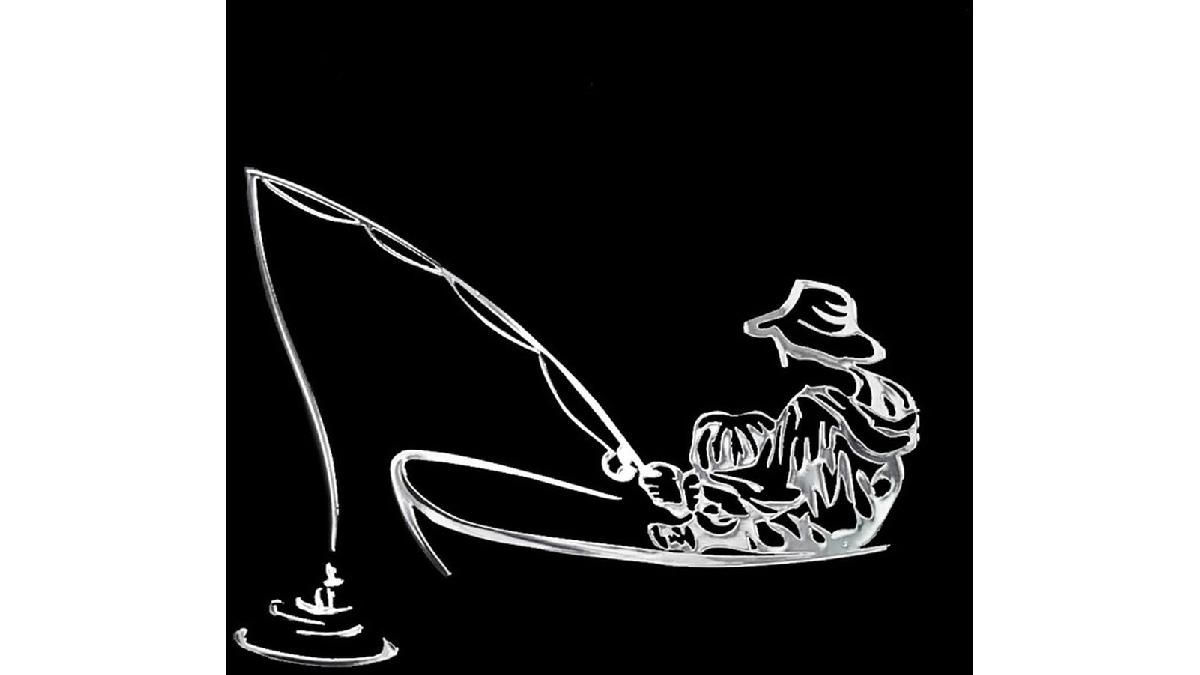 Autocollant+Nickel+%27Angler+in+a+boat%27+-+70x49mm